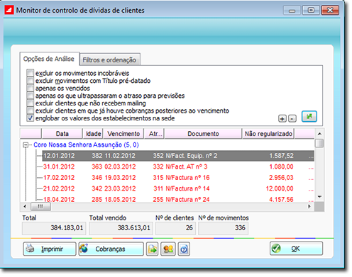 Marcação automática de cobranças na Agenda